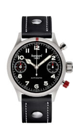 PIONEER TwinDicator, schwarz, kannelierte Lünette, 45 mm