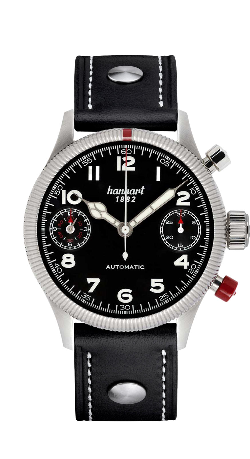 schwarz PIONEER TwinDicator, schwarz, kannelierte Lünette, 45 mm – Bild 1