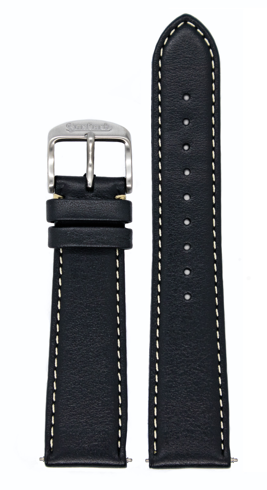 417 ES 39mm fekete 417 ES, 39 mm/PIONEER Preventor HD12™ borjúbőr szíj fekete, szegecsek nélkül (20 mm) - Image 1