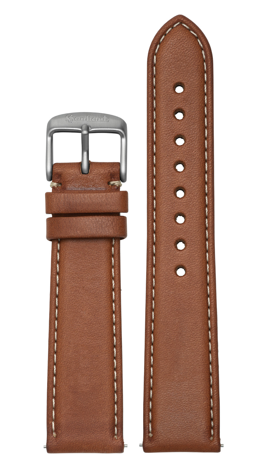 417 ES-armband-hellbraun 417 ES, 39 mm/PIONEER Preventor HD12™ borjúbőr szíj világosbarna, szegecsek nélkül (20 mm) - Image 1