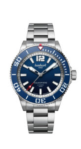 AQUASPHERE-Ocean-Fade-Lünette-blau-Edelstahlarmband