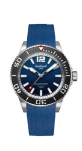 AQUASPHERE-Ocean-Fade-Lünette-schwarz-Kautschuk-blau